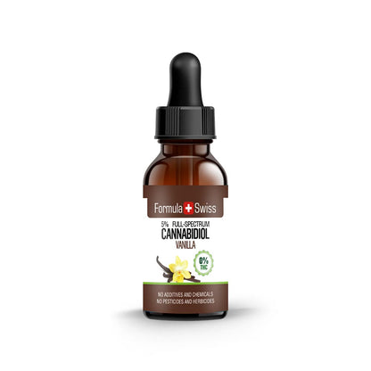 Aceite de CBD en aceite de vainilla 0.0% THC